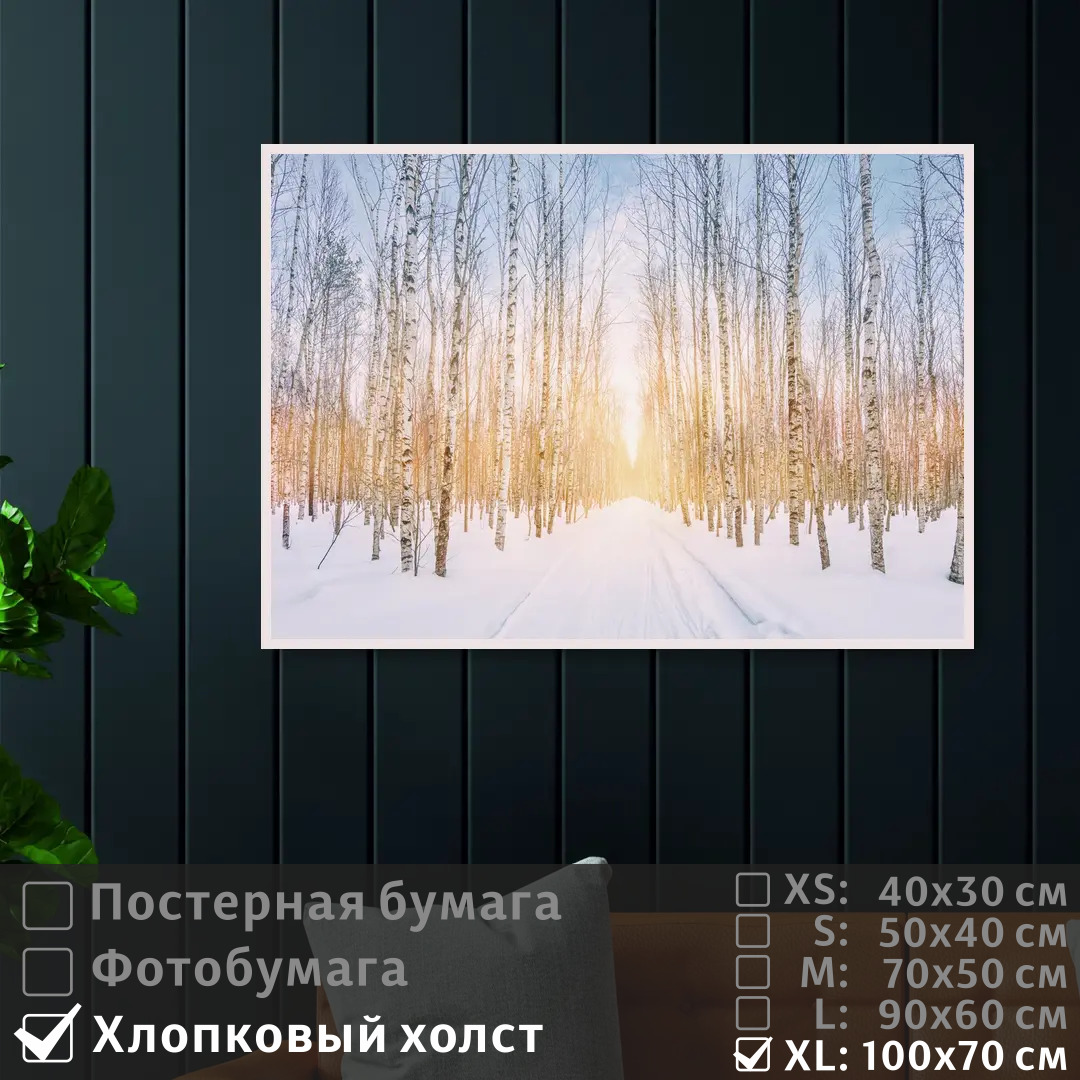Постер на холсте ПолиЦентр Лучи солнца в зимнем лесу 100х70 см, ЛучиСолнцаВЗимнемЛесу1
Постер на холсте ПолиЦентр Лучи солнца в зимнем лесу 100х70 см, ЛучиСолнцаВЗимнемЛесу1