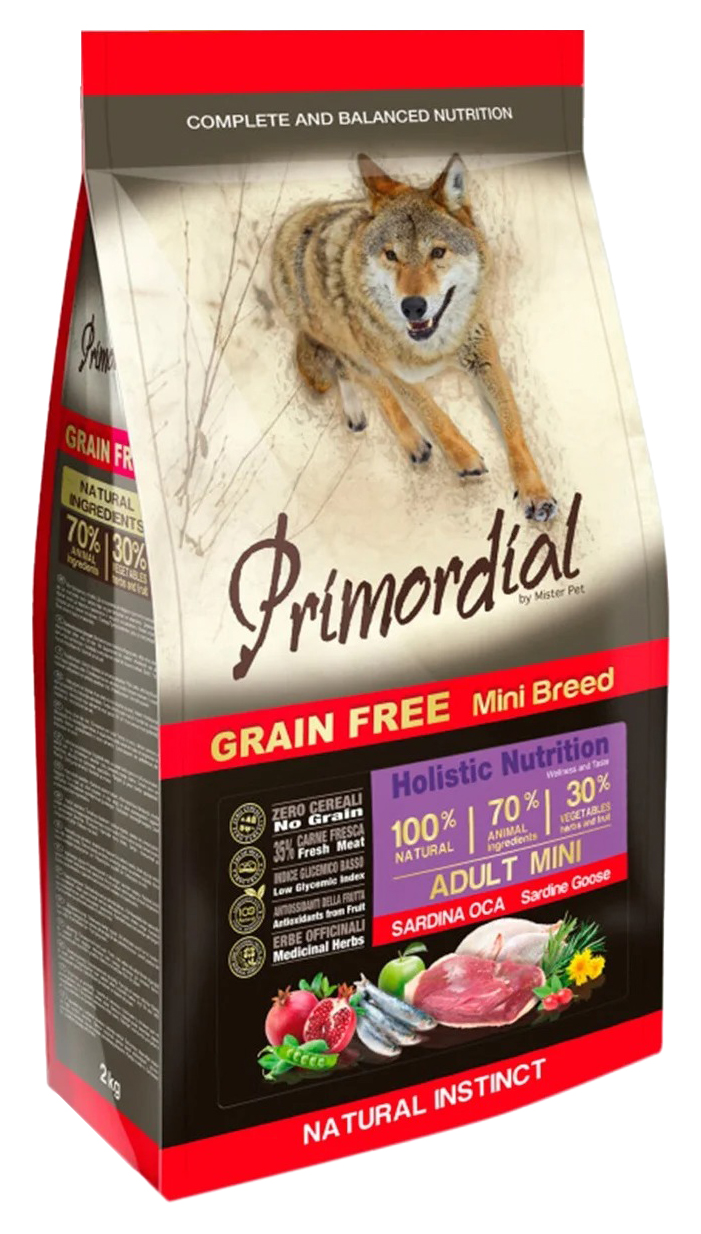 PRIMORDIAL PRIMORDIAL ADULT MINI BREED беззерновой для взрослых собак маленьких пород с са
PRIMORDIAL PRIMORDIAL ADULT MINI BREED беззерновой для взрослых собак маленьких пород с са