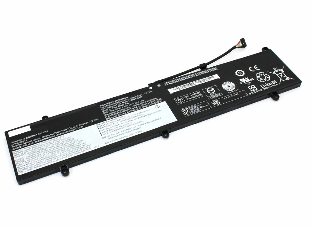 Аккумуляторная батарея для ноутбука Lenovo Yoga Slim 7 15 (L19C4PF2) 15.36V 4560mAh, L19C4PF4 15,36V 3960mAh
Аккумуляторная батарея для ноутбука Lenovo Yoga Slim 7 15 (L19C4PF2) 15.36V 4560mAh, L19C4PF4 15,36V 3960mAh
