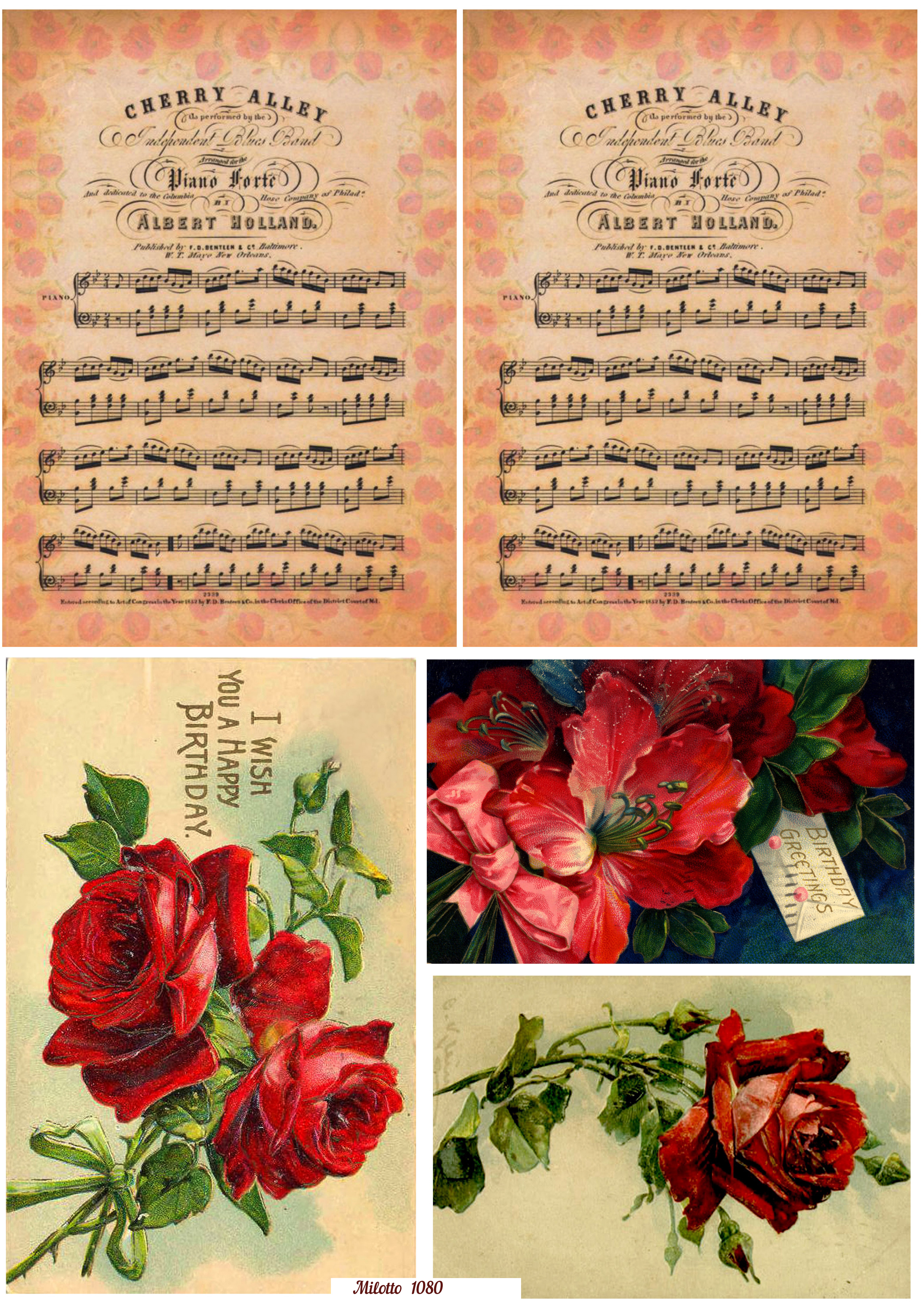 Рисовая бумага для декупажа карта А4 Milotto 1080 цветы ноты розы открытка
Рисовая бумага для декупажа карта А4 Milotto 1080 цветы ноты розы открытка