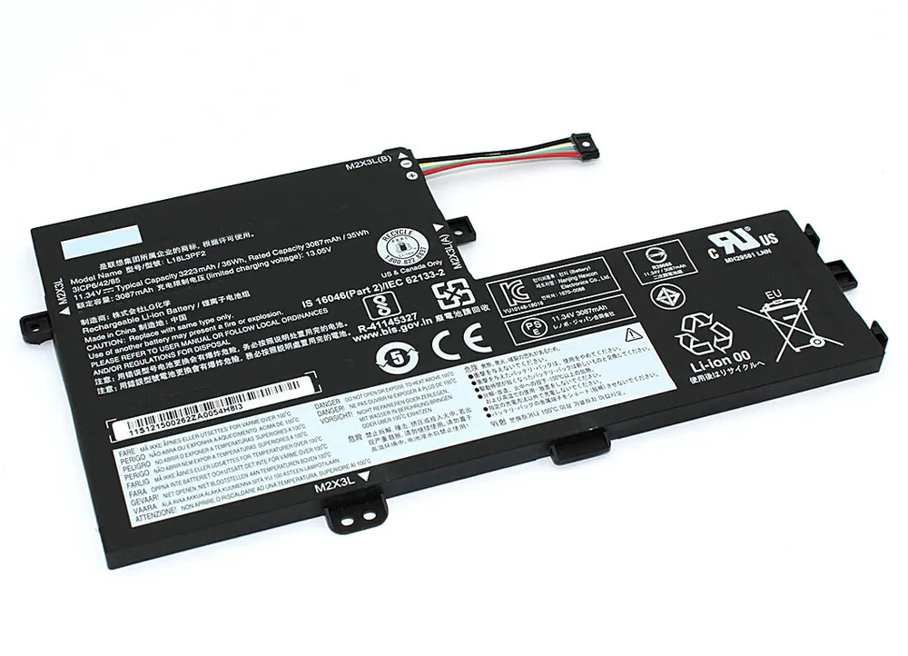 Аккумуляторная батарея для ноутбука Lenovo Ideapad S340 L18C3PF6 11.34V 35Wh, L18C3PF6 11.34V 35Wh
Аккумуляторная батарея для ноутбука Lenovo Ideapad S340 L18C3PF6 11.34V 35Wh, L18C3PF6 11.34V 35Wh