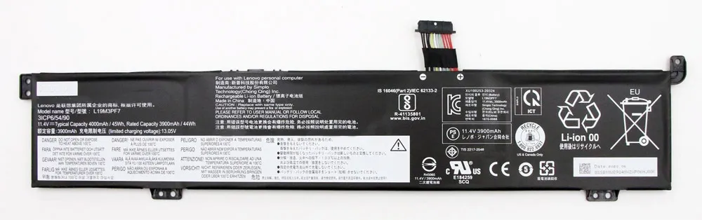 Аккумуляторная батарея для ноутбука Lenovo Ideapad Creator 5-15IMH05 L19M3PF7 11.4V 45Wh, L19M3PF7 11.4V 45Wh
Аккумуляторная батарея для ноутбука Lenovo Ideapad Creator 5-15IMH05 L19M3PF7 11.4V 45Wh, L19M3PF7 11.4V 45Wh