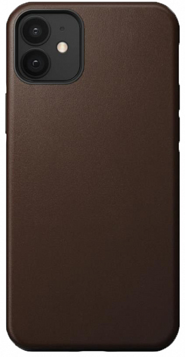 фото Чехол-накладка nomad rugged leather case (nm21er0r00) для iphone 12 (rustic brown leather)