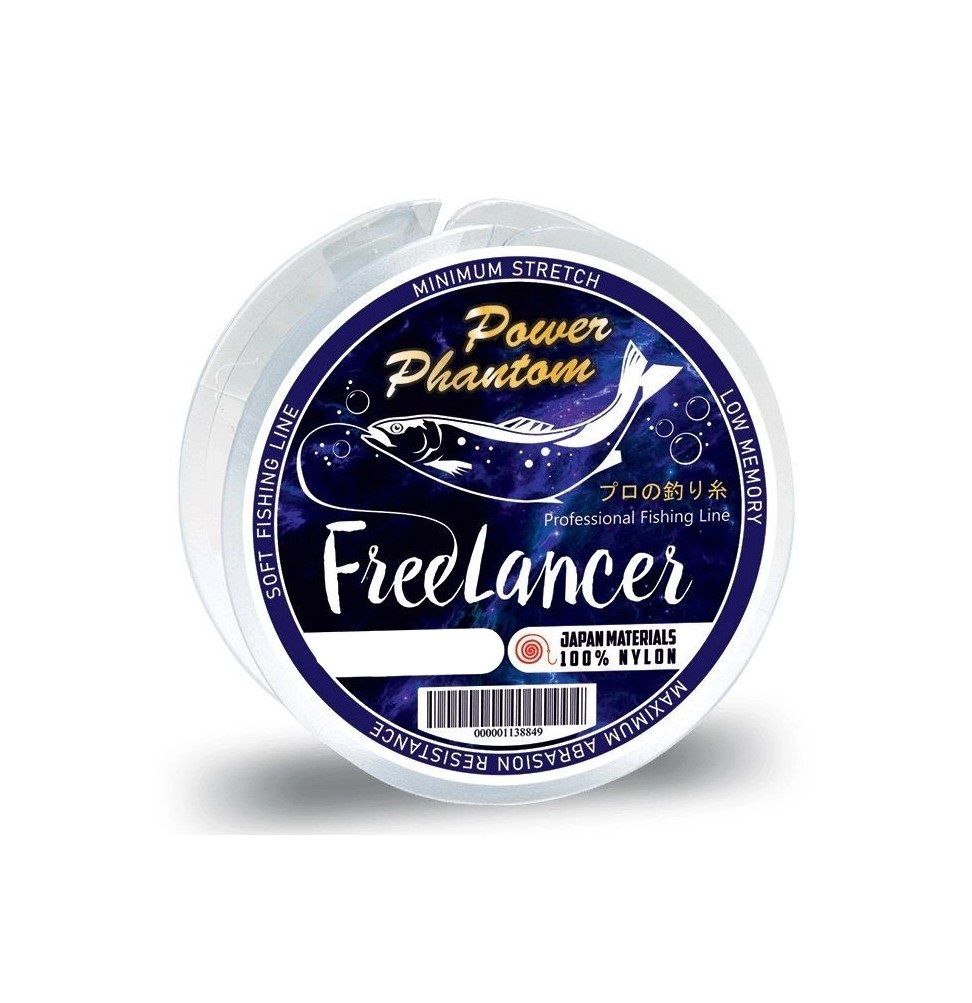 Леска Power Phantom Freelancer CLEAR (Clear / 3 / 3 / 0.3 / 8.8 / 3), Freelancer Clear
Леска Power Phantom Freelancer CLEAR (Clear / 3 / 3 / 0.3 / 8.8 / 3), Freelancer Clear