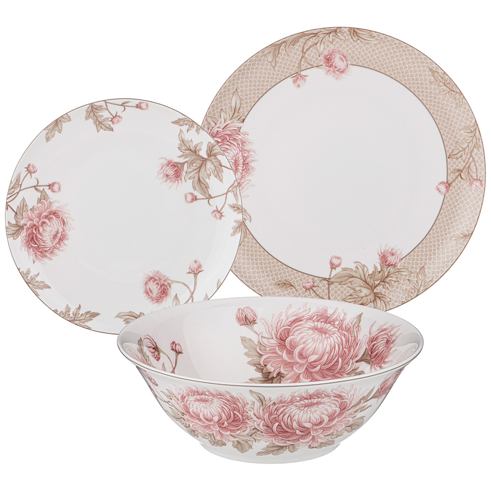 Набор обеденной посуды Lefard Астра, тарелки на 4 персоны из 12 предметов 415-2244_, Розовый 
Набор обеденной посуды Lefard Астра, тарелки на 4 персоны из 12 предметов 415-2244_, Розовый
