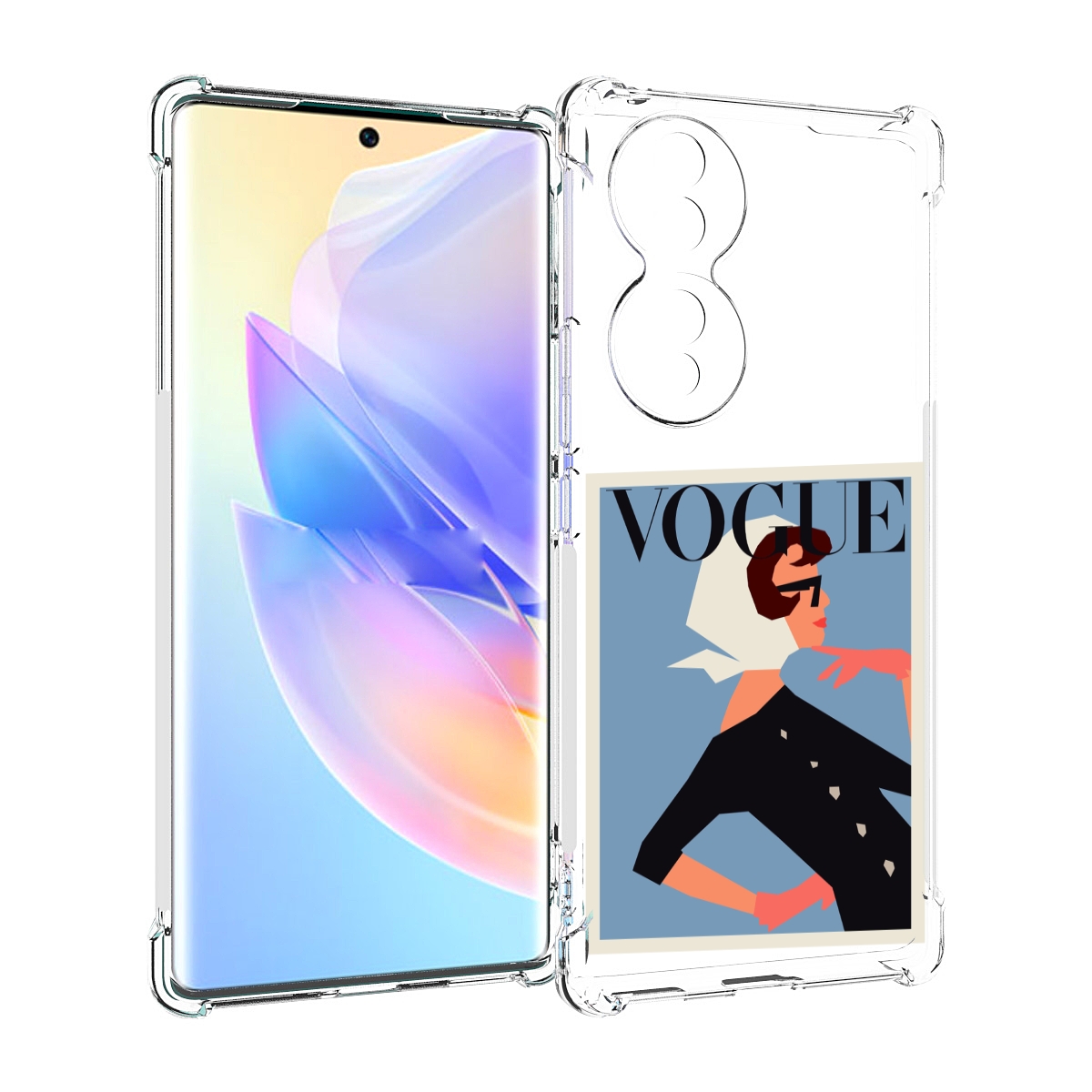 Чехол MyPads Вогуе картинка для Honor 70, Прозрачный, Tocco 
Чехол MyPads Вогуе картинка для Honor 70, Прозрачный, Tocco