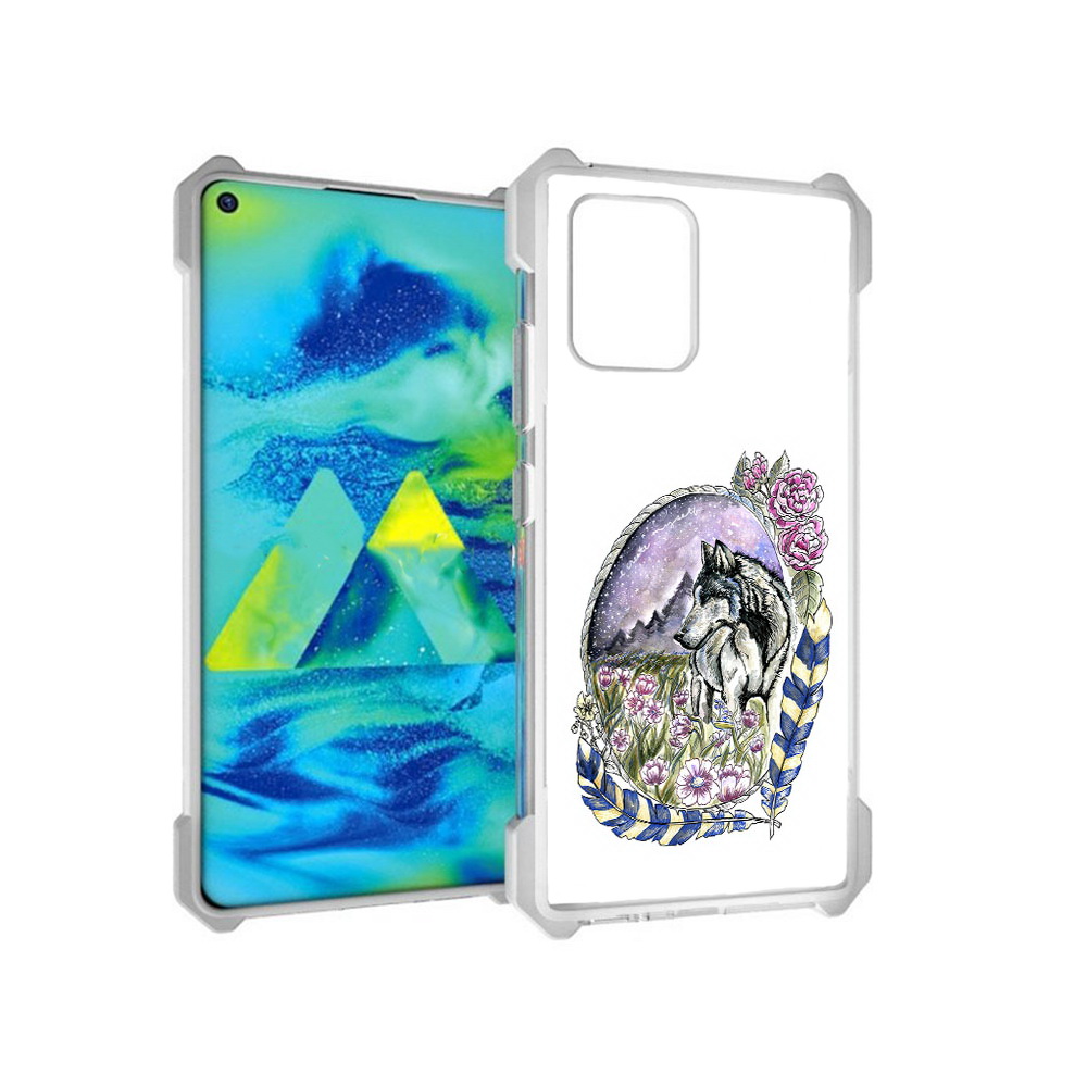 Чехол MyPads Tocco для Samsung Galaxy S10 Lite нарисованный волк в цветах с перьями, Прозрачный, Tocco
Чехол MyPads Tocco для Samsung Galaxy S10 Lite нарисованный волк в цветах с перьями, Прозрачный, Tocco