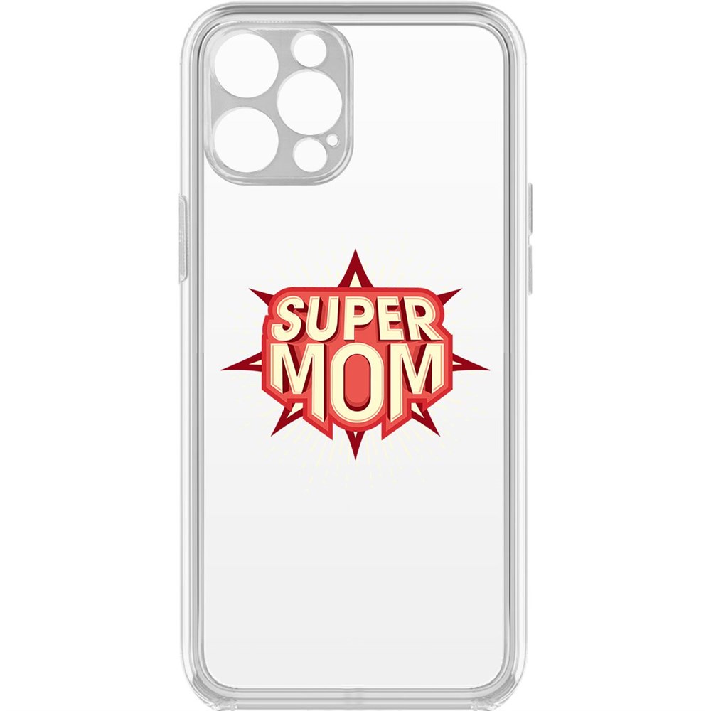 Чехол-накладка Krutoff Clear Case Супер Мама для iPhone 12 Pro с защитой камеры, Прозрачный
Чехол-накладка Krutoff Clear Case Супер Мама для iPhone 12 Pro с защитой камеры, Прозрачный