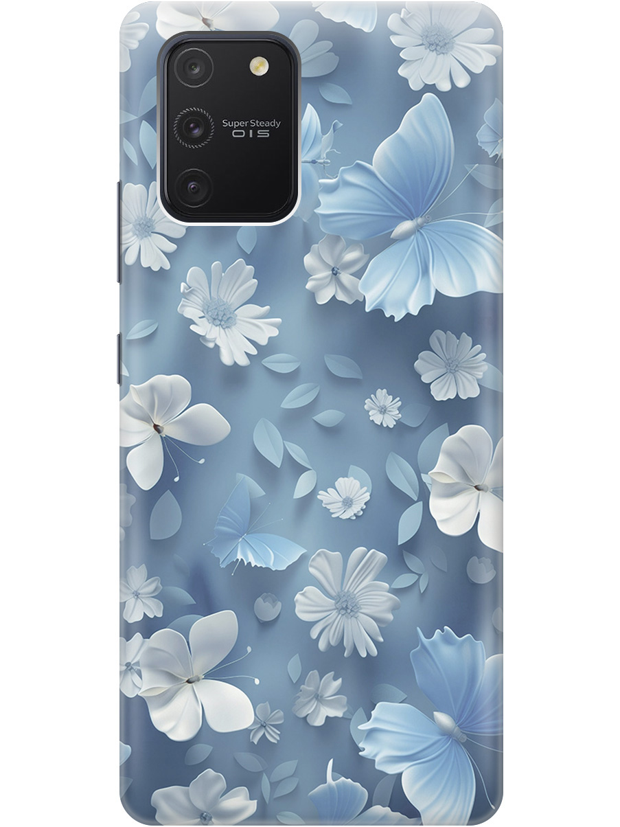 Силиконовый чехол на Samsung Galaxy S10 Lite с принтом "Голубые бабочки", Прозрачный;белый;голубой, 722694710
Силиконовый чехол на Samsung Galaxy S10 Lite с принтом "Голубые бабочки", Прозрачный;белый;голубой, 722694710