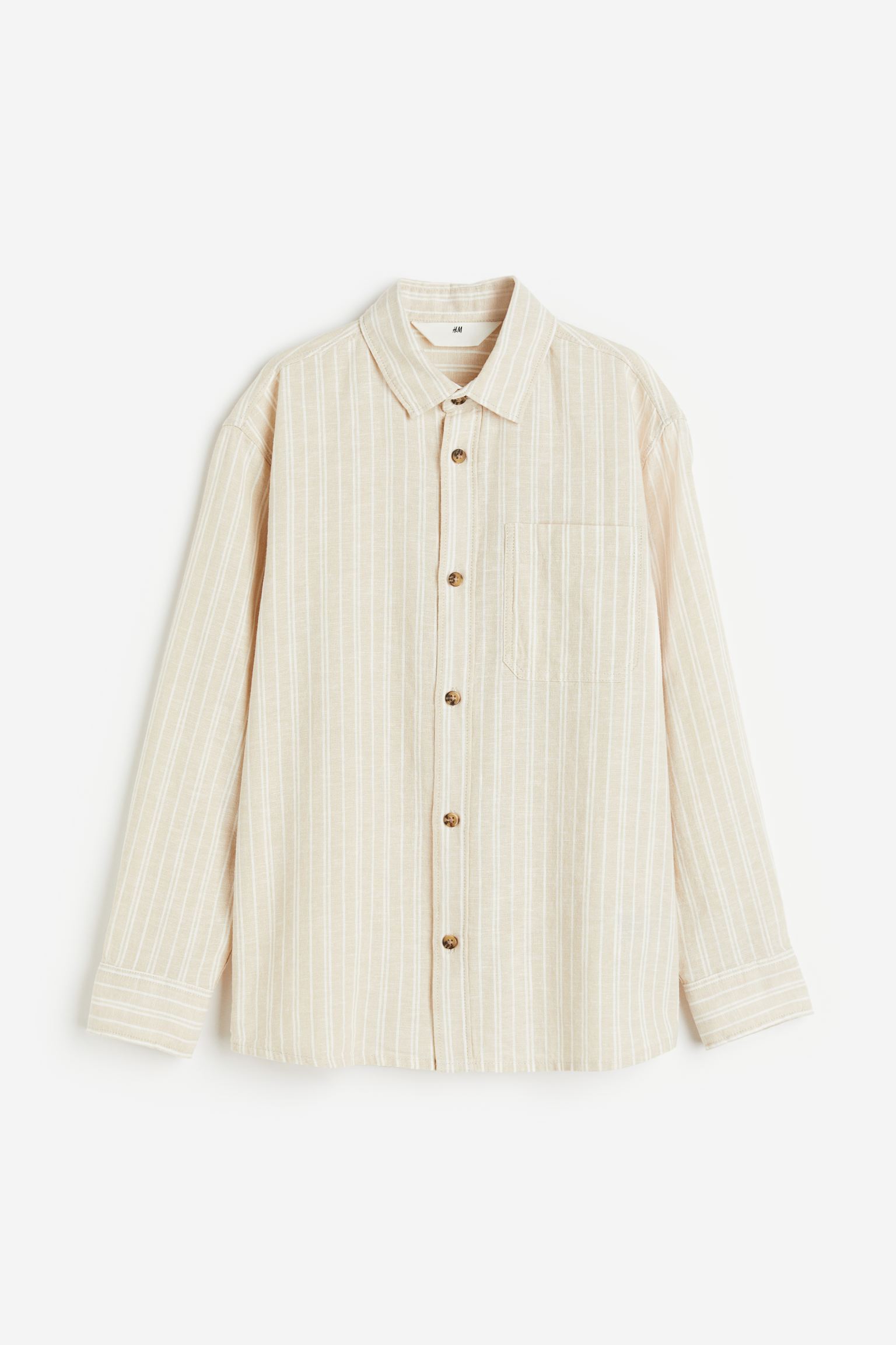 Рубашка из смеси льна H&M 152 Светло-бежевый/полосатый (доставка из-за рубежа), 1168741
Рубашка из смеси льна H&M 152 Светло-бежевый/полосатый (доставка из-за рубежа), 1168741