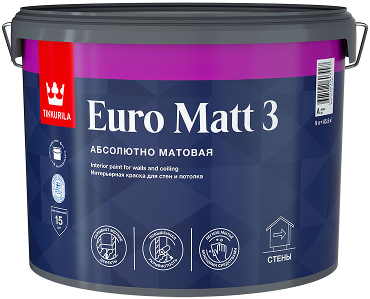 TIKKURILA Euro Matt 3 base C под колеровку краска интерьерная глубокоматовая для стен и по, Прозрачный
TIKKURILA Euro Matt 3 base C под колеровку краска интерьерная глубокоматовая для стен и по, Прозрачный