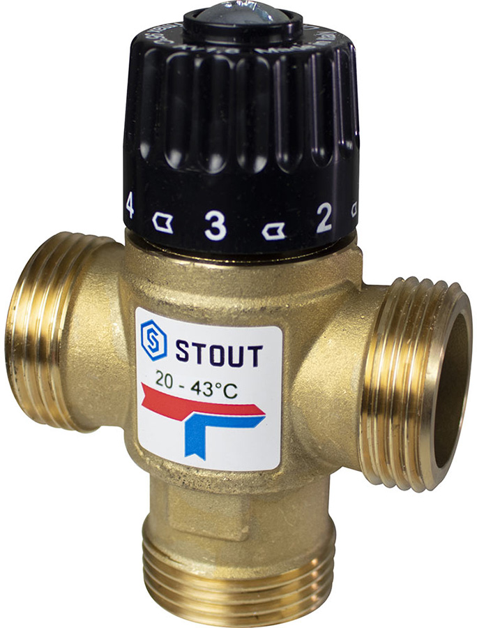 STOUT SVM-0120-164325 клапан (вентиль) термостатический подмешивающий 1" НР(ш) 20-43 °С KV
STOUT SVM-0120-164325 клапан (вентиль) термостатический подмешивающий 1" НР(ш) 20-43 °С KV