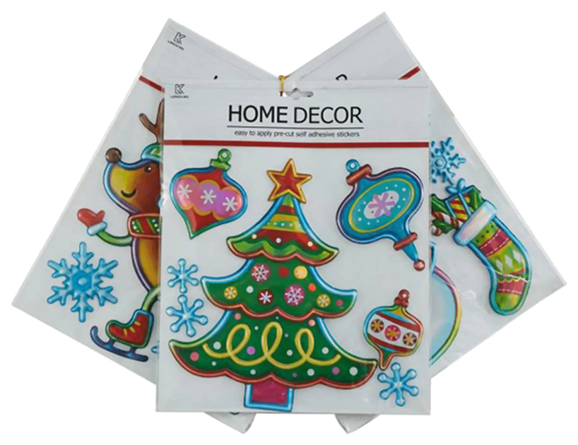 Наклейка новогодняя 21 х 25 см в ассортименте
Наклейка новогодняя 21 х 25 см в ассортименте