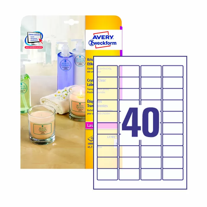 Этикетки Avery Zweckform Crystal Clear водостойкие L+CL прозрачн 1000 штук 25 листов, Прозрачный
Этикетки Avery Zweckform Crystal Clear водостойкие L+CL прозрачн 1000 штук 25 листов, Прозрачный