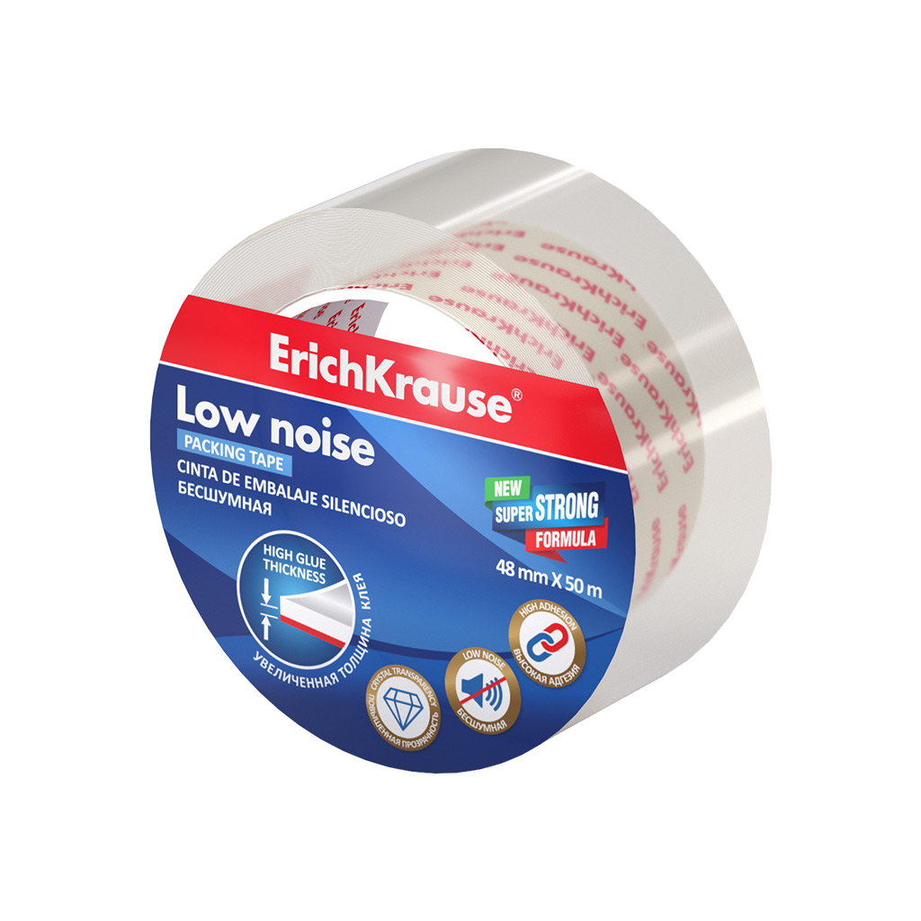 Клейкая лента упаковочная ErichKrause Low noise 58748, повышенной прозрачности, 48mmх50m, Прозрачный
Клейкая лента упаковочная ErichKrause Low noise 58748, повышенной прозрачности, 48mmх50m, Прозрачный