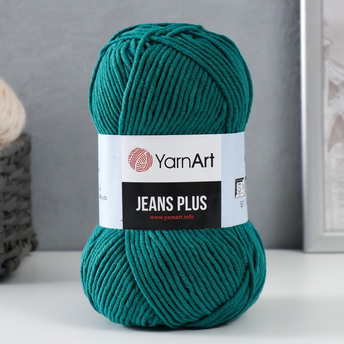 Пряжа "Jeans plus" 55% хлопок, 45% акрил 160м/100гр (63 т. изумруд), Зеленый, Пряжа для вязания "Jeans plus"
Пряжа "Jeans plus" 55% хлопок, 45% акрил 160м/100гр (63 т. изумруд), Зеленый, Пряжа для вязания "Jeans plus"