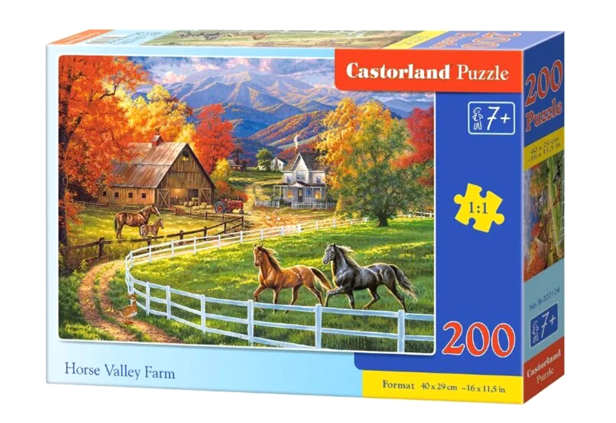 Пазлы Castorland 200 деталей, Premium, Лошадиная ферма, 200 деталей, Premium, Лошадиная ферма
Пазлы Castorland 200 деталей, Premium, Лошадиная ферма, 200 деталей, Premium, Лошадиная ферма