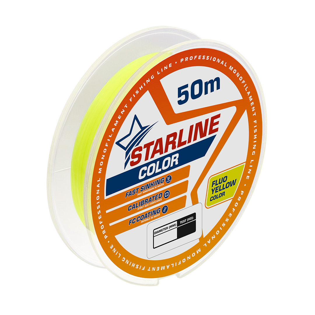 Монофильная леска для зимней и летней рыбалки Starline Color 50м 0,105mm/1,4 кг, Желтый, Starline Color
Монофильная леска для зимней и летней рыбалки Starline Color 50м 0,105mm/1,4 кг, Желтый, Starline Color