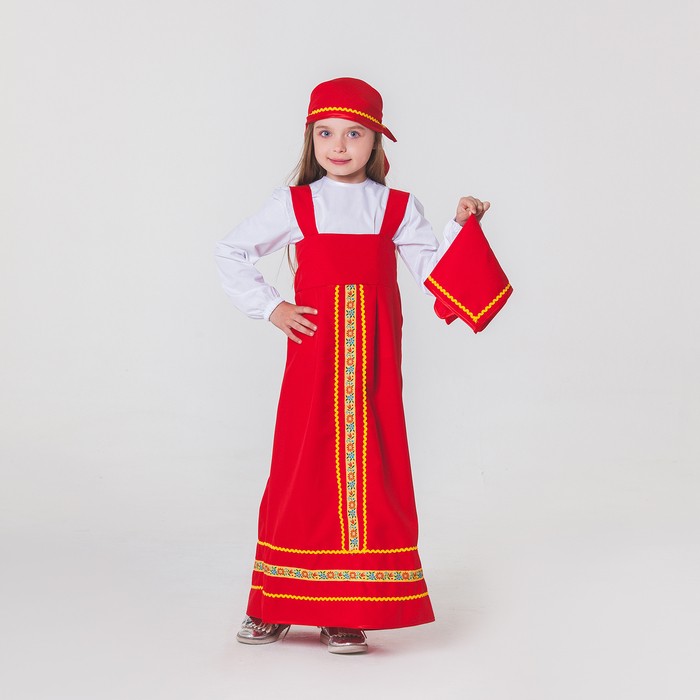 Карнавальный костюм Матрёшка платок сарафан косынка рубашка р. 122-128 см 6-7 лет 1741778, Красный
Карнавальный костюм Матрёшка платок сарафан косынка рубашка р. 122-128 см 6-7 лет 1741778, Красный