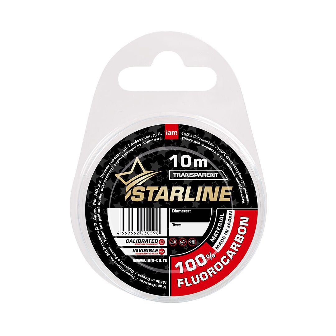 Леска для рыбалки STARLINE 10 м. 0,12 мм. / 0,90 кг. флюорокарбон, Прозрачный, Starline
Леска для рыбалки STARLINE 10 м. 0,12 мм. / 0,90 кг. флюорокарбон, Прозрачный, Starline