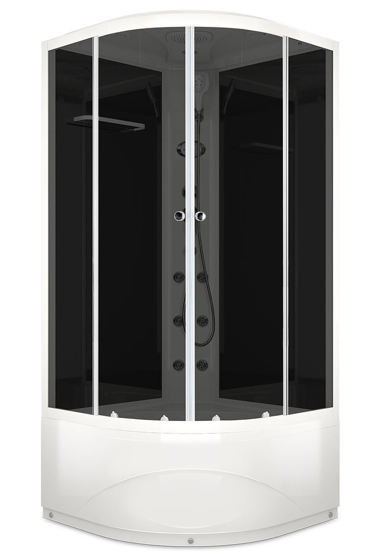 Domani Spa Delight 88 Slim с электрикой, высокий поддон 800x800x2180 (чер. стенки, тонир.
Domani Spa Delight 88 Slim с электрикой, высокий поддон 800x800x2180 (чер. стенки, тонир.