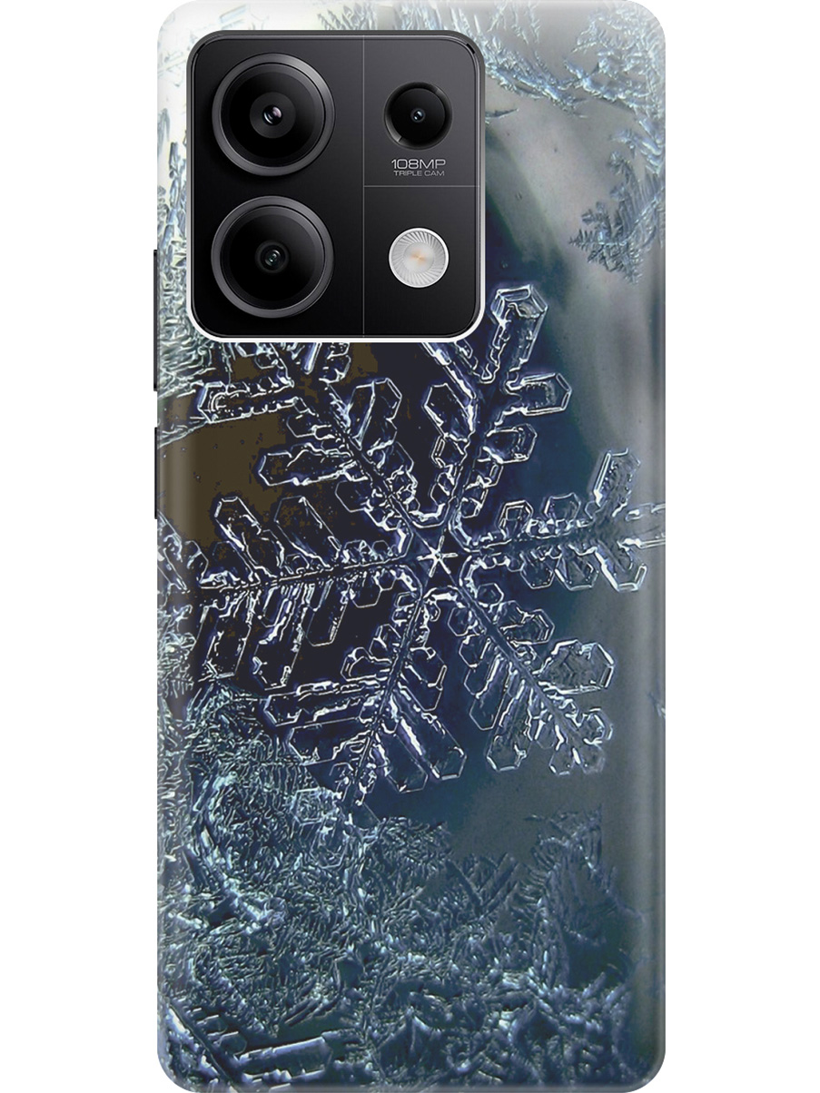Силиконовый чехол на Xiaomi Redmi Note 13 5g с рисунком "Макро снежинка", Синий;черный, 20012075
Силиконовый чехол на Xiaomi Redmi Note 13 5g с рисунком "Макро снежинка", Синий;черный, 20012075