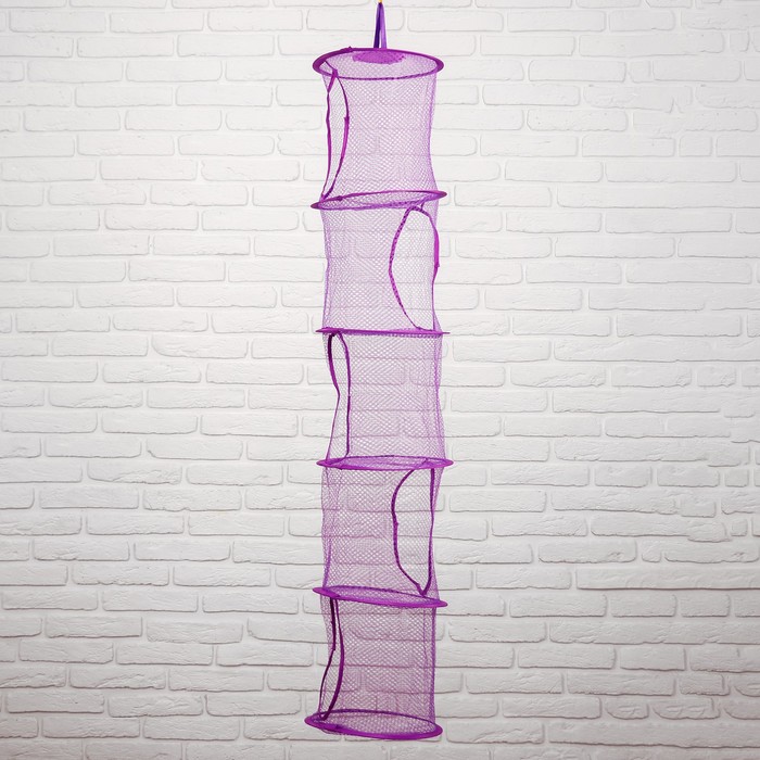 фото Корзина для игрушек подвесная «сетка», 5 отделений, цвета микс nobrand