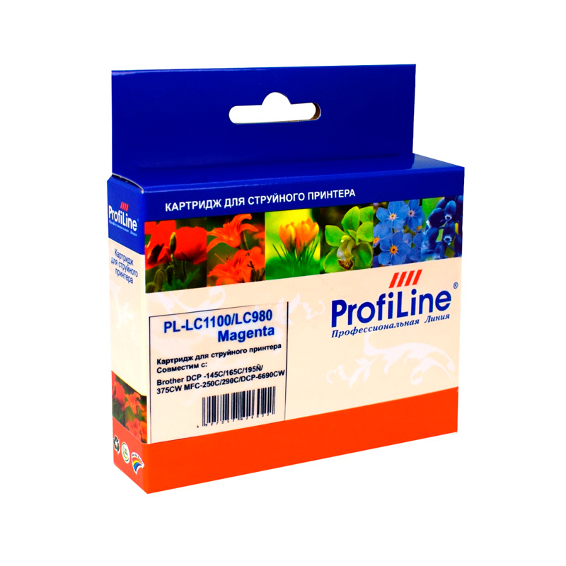 Картридж для струйного принтера Profiline (PL-LC980HYM/LC1100HYM) пурпурный, совместимый
Картридж для струйного принтера Profiline (PL-LC980HYM/LC1100HYM) пурпурный, совместимый
