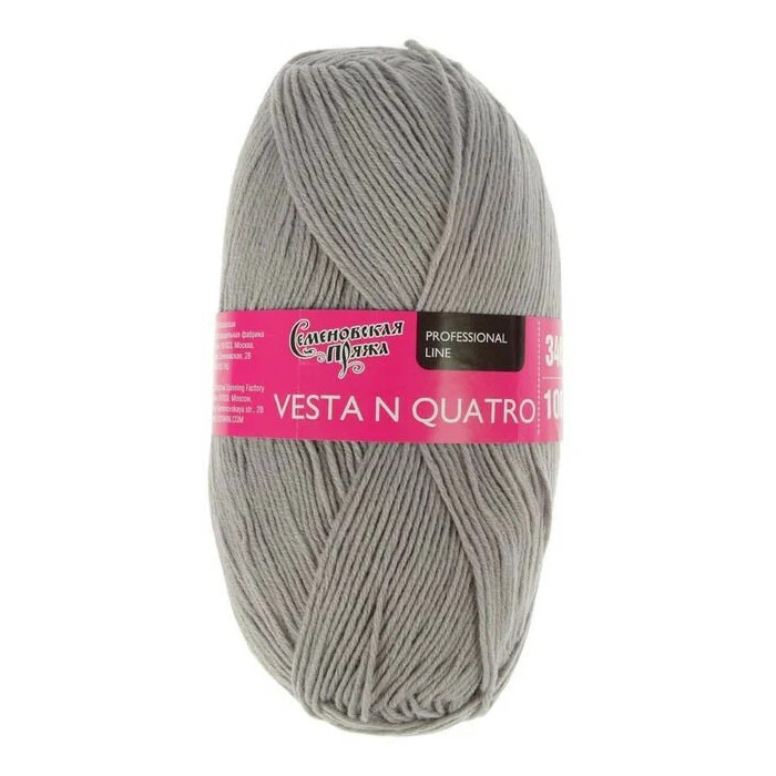 ПряжаПряжа Vesta N quatro (Веста N кватро) 100% акрил 340м/100гр (61130 ангора_v2), Серый
ПряжаПряжа Vesta N quatro (Веста N кватро) 100% акрил 340м/100гр (61130 ангора_v2), Серый