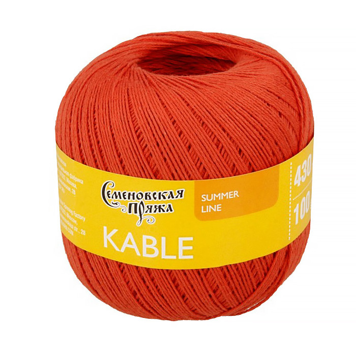 Семеновская пряжа Пряжа Kable (Кабле) 100% хлопок 430м/100гр шиповник_х1 (37324), Красный
Семеновская пряжа Пряжа Kable (Кабле) 100% хлопок 430м/100гр шиповник_х1 (37324), Красный