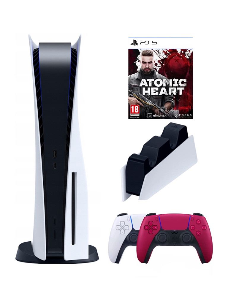 Игровая приставка Sony PlayStation 5 (3-ревизия)+2-й геймпад(красный)+зарядное+Atomic, Белый;черный, 3Р-00/18
Игровая приставка Sony PlayStation 5 (3-ревизия)+2-й геймпад(красный)+зарядное+Atomic, Белый;черный, 3Р-00/18