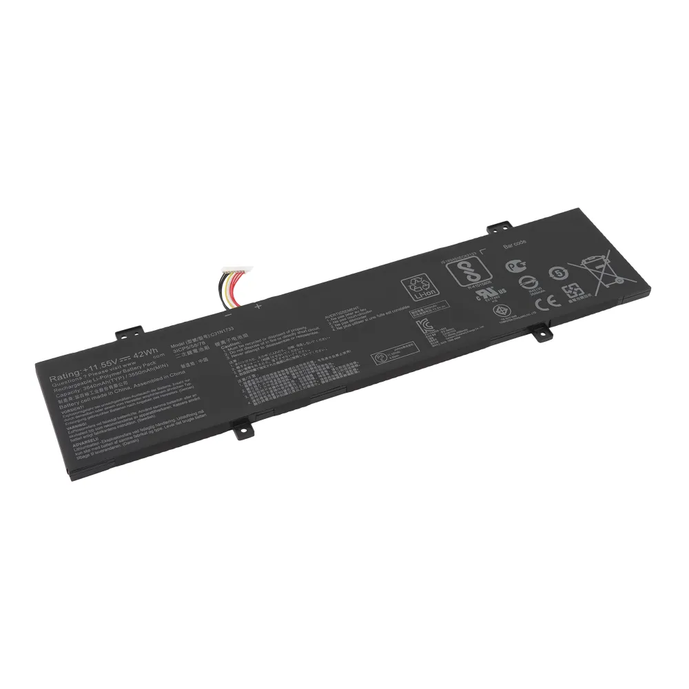 Аккумуляторная батарея для ноутбука Asus TP412UA C31N1733 11,55V 42Wh, C31N1733 11,55V 42Wh
Аккумуляторная батарея для ноутбука Asus TP412UA C31N1733 11,55V 42Wh, C31N1733 11,55V 42Wh