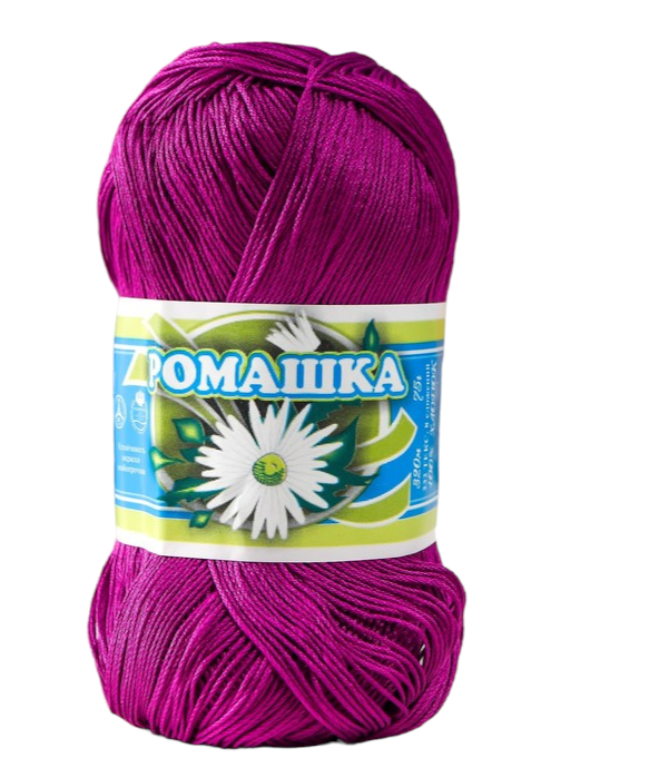 ПНК им. Кирова Нитки вязальные "Ромашка" 320м/75гр 100% мерсеризованный хлопок цвет 1710, Фиолетовый
ПНК им. Кирова Нитки вязальные "Ромашка" 320м/75гр 100% мерсеризованный хлопок цвет 1710, Фиолетовый