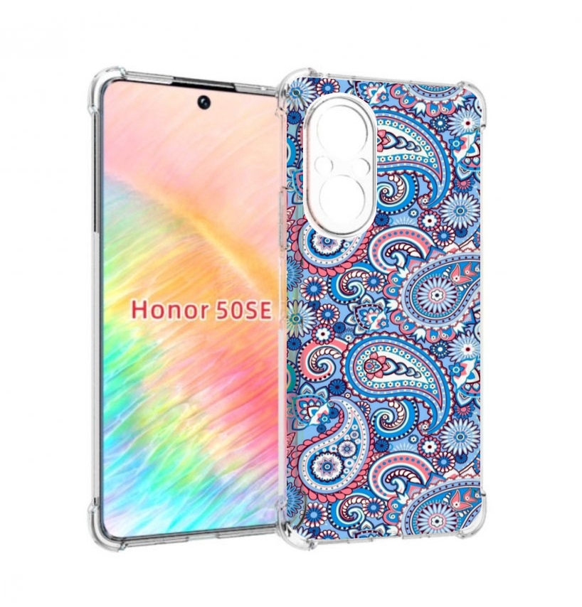 Чехол бампер MyPads красивый голубой арнамент для Honor 50 SE пр, Прозрачный, Tocco
Чехол бампер MyPads красивый голубой арнамент для Honor 50 SE пр, Прозрачный, Tocco