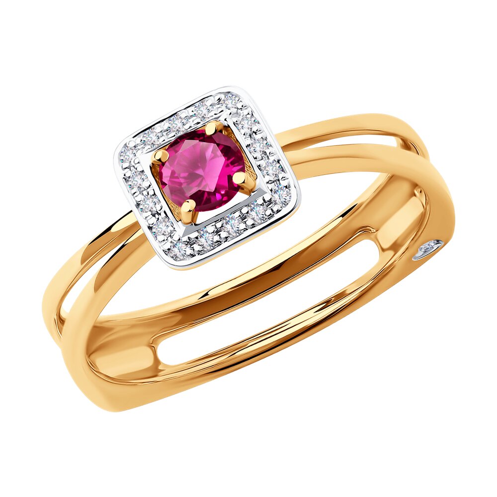 Кольцо из красного золота с бриллиантом/рубином р. 16,5 SOKOLOV Diamonds 4010625, 4010625
Кольцо из красного золота с бриллиантом/рубином р. 16,5 SOKOLOV Diamonds 4010625, 4010625