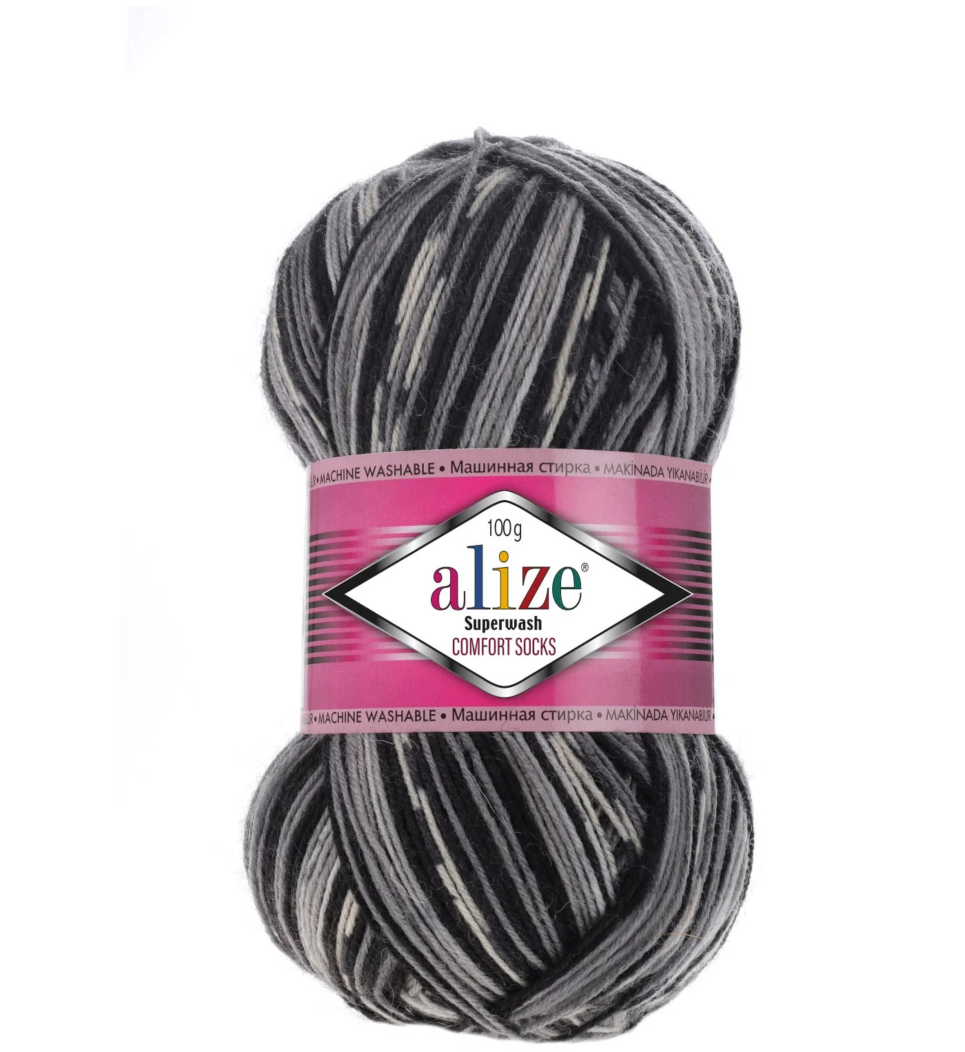 ALIZE Пряжа "Superwash comfort socks" 75% шерсть, 25% полиамид 420м/100гр (2695), Разноцветный
ALIZE Пряжа "Superwash comfort socks" 75% шерсть, 25% полиамид 420м/100гр (2695), Разноцветный