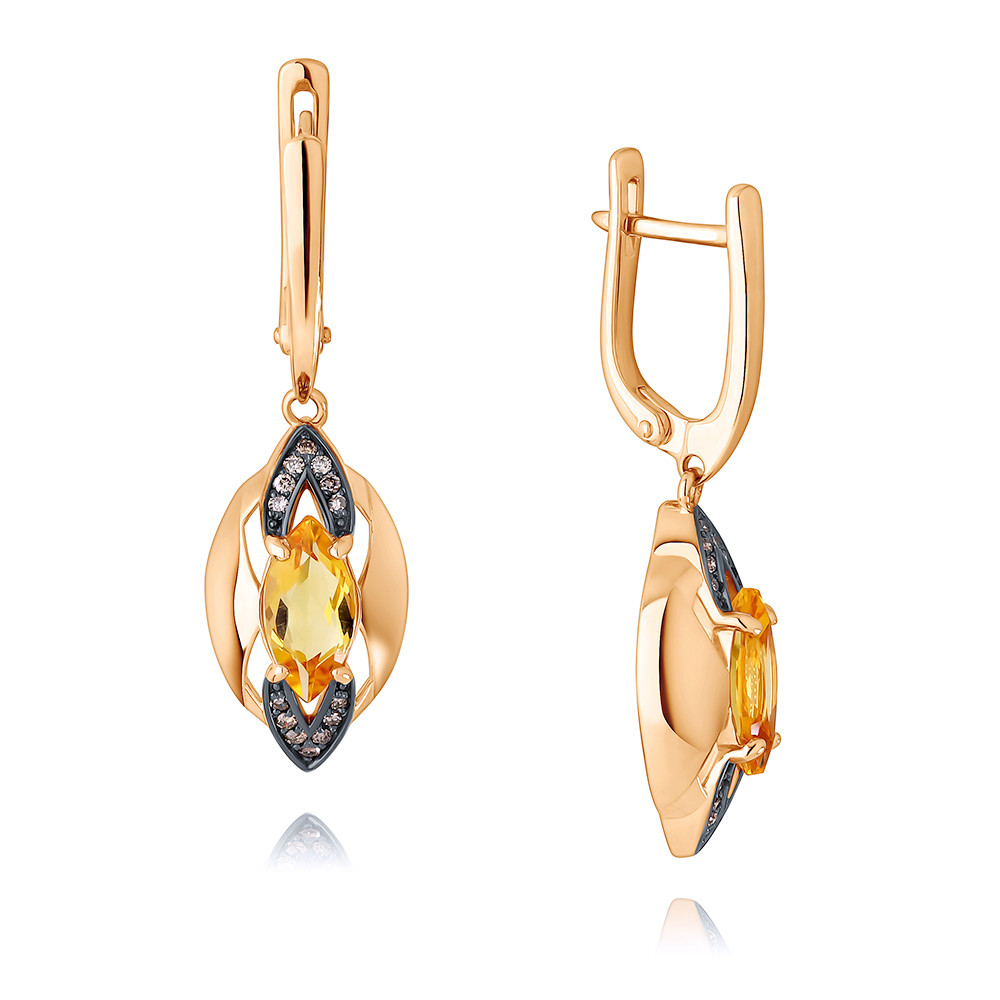 Серьги подвески из красного золота ADAMAS 24040899/01-А50Ч-447, бриллиант/цитрин, 24040899/01-А50Ч-447
Серьги подвески из красного золота ADAMAS 24040899/01-А50Ч-447, бриллиант/цитрин, 24040899/01-А50Ч-447
