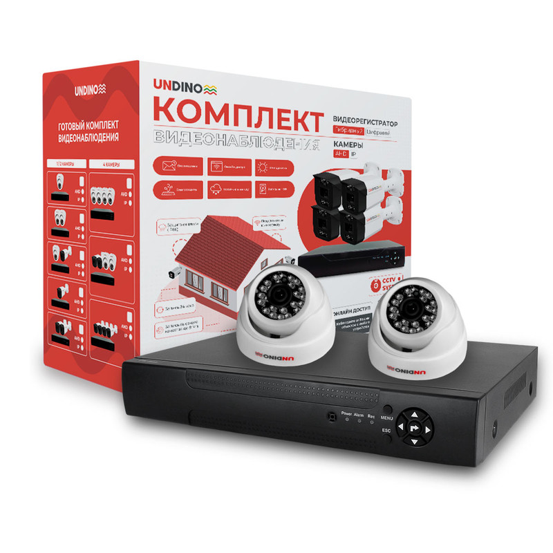 Комплект видеонаблюдения AHD Undino UN-ED502H 2 камеры 5Мп для помещения, Белый, UN-ED502H
Комплект видеонаблюдения AHD Undino UN-ED502H 2 камеры 5Мп для помещения, Белый, UN-ED502H