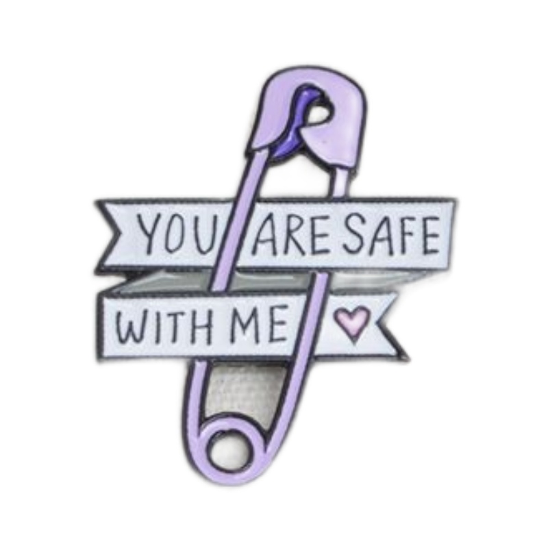 Значок на одежду Plush Story металлический пин брошь YOU ARE SAFE WITH ME, фиолетовый, YOU ARE
Значок на одежду Plush Story металлический пин брошь YOU ARE SAFE WITH ME, фиолетовый, YOU ARE