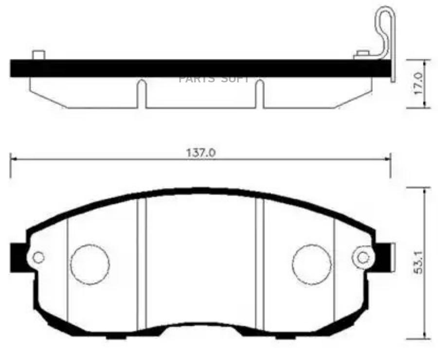 Колодки тормозные дисковые передн suzuki: sx4 06- nissan: juke 10- renault: latitude 10-
Колодки тормозные дисковые передн suzuki: sx4 06- nissan: juke 10- renault: latitude 10-