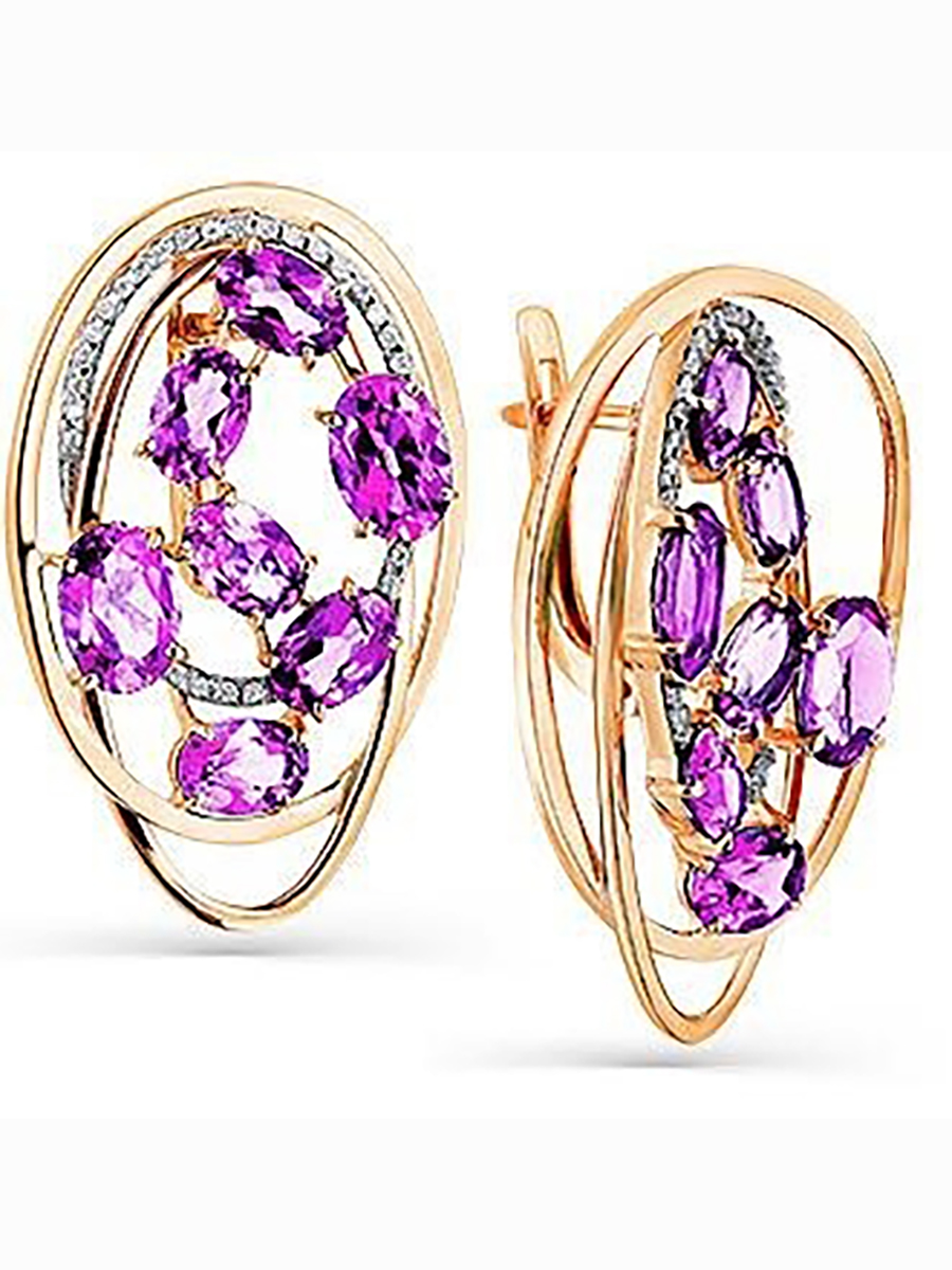 Серьги из жёлтого золота с аметистами и фианитами Master Brilliant 02-2-741-0201-021, 02-2-741-0201-021
Серьги из жёлтого золота с аметистами и фианитами Master Brilliant 02-2-741-0201-021, 02-2-741-0201-021