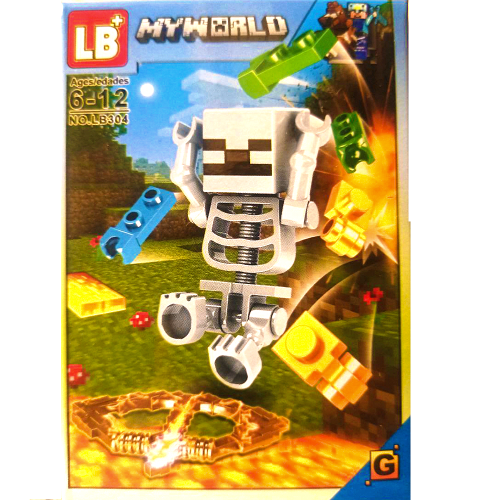 Конструктор мини-фигурки комплект MINECRAFT MY WORLD LB304 LB304 8в1, 25 деталей, LB304-G
Конструктор мини-фигурки комплект MINECRAFT MY WORLD LB304 LB304 8в1, 25 деталей, LB304-G
