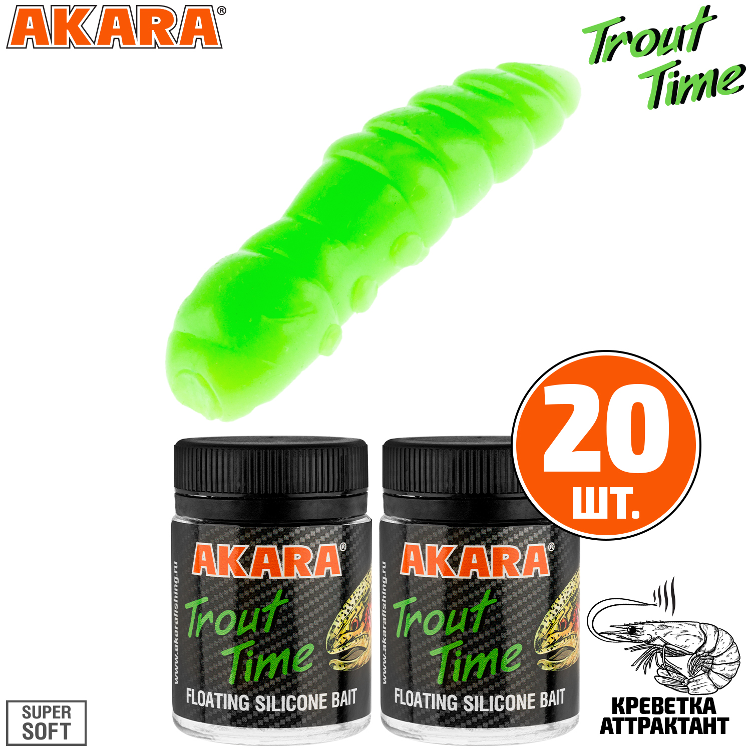 Силиконовая приманка Akara Trout Time TERMITE 1,5 Shrimp 452 (20 шт.), TERMITE 1,5 Креветка
Силиконовая приманка Akara Trout Time TERMITE 1,5 Shrimp 452 (20 шт.), TERMITE 1,5 Креветка