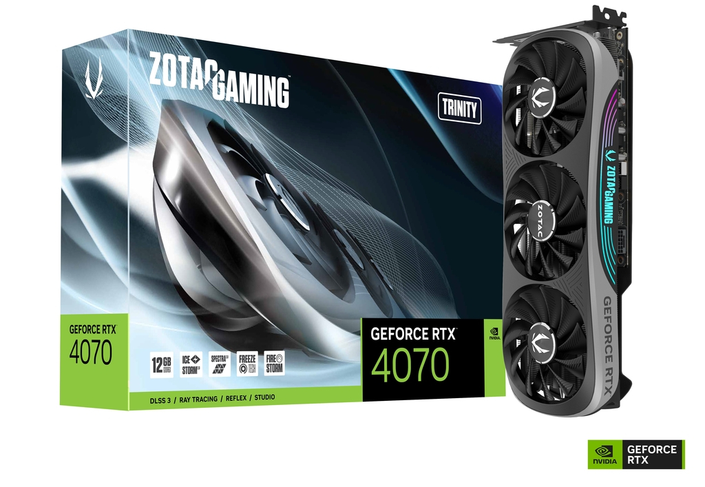 Видеокарта Zotac NVIDIA GeForce RTX 4070 Trinity GAMING (ZT-D40700D-10P), Черный, GeForce RTX 4070 Trinity Gaming
Видеокарта Zotac NVIDIA GeForce RTX 4070 Trinity GAMING (ZT-D40700D-10P), Черный, GeForce RTX 4070 Trinity Gaming