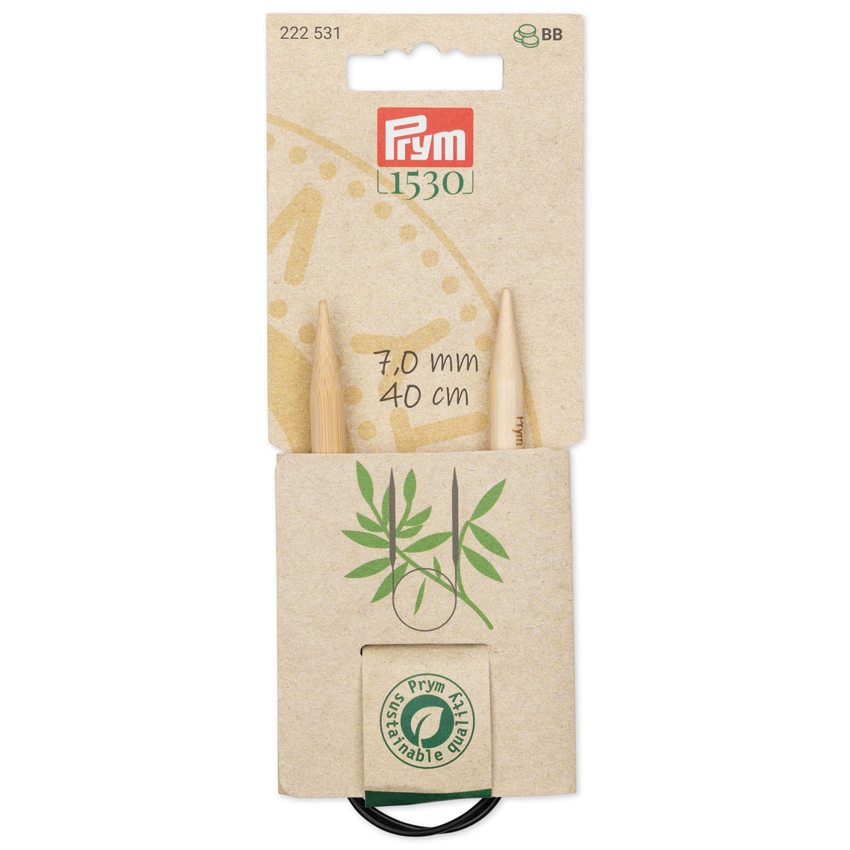 Спицы для вязания PRYM круговые, Серия Prym 1530, 7мм 40см, бамбук, натуральный, 222531, Коричневый, PRYM Серия 1530
Спицы для вязания PRYM круговые, Серия Prym 1530, 7мм 40см, бамбук, натуральный, 222531, Коричневый, PRYM Серия 1530