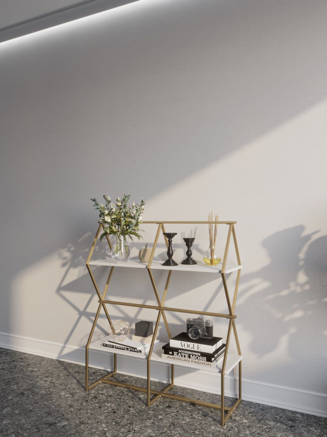 Стеллаж KM LOFT Ромбо СтМ золотой/белый лофт для дома в гостинную перегородка, Золотистый, KM56
Стеллаж KM LOFT Ромбо СтМ золотой/белый лофт для дома в гостинную перегородка, Золотистый, KM56