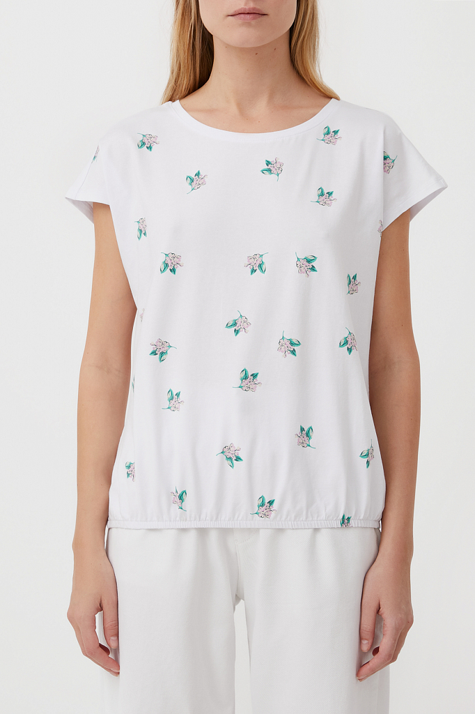 фото Футболка женская finn flare s21-12094 белая xs