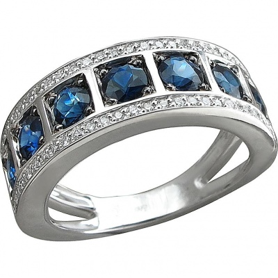 Кольцо из белого золота с бриллиантом/сапфиром р. 19 Эстет 01К6212340-1, 01К6212340-1
Кольцо из белого золота с бриллиантом/сапфиром р. 19 Эстет 01К6212340-1, 01К6212340-1