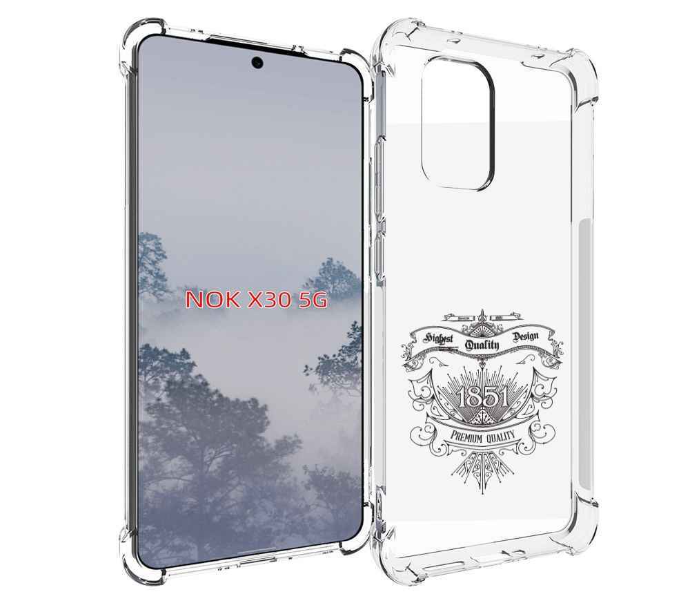 Чехол MyPads логотип 1851 год для Nokia X30 5G, Tocco 
Чехол MyPads логотип 1851 год для Nokia X30 5G, Tocco