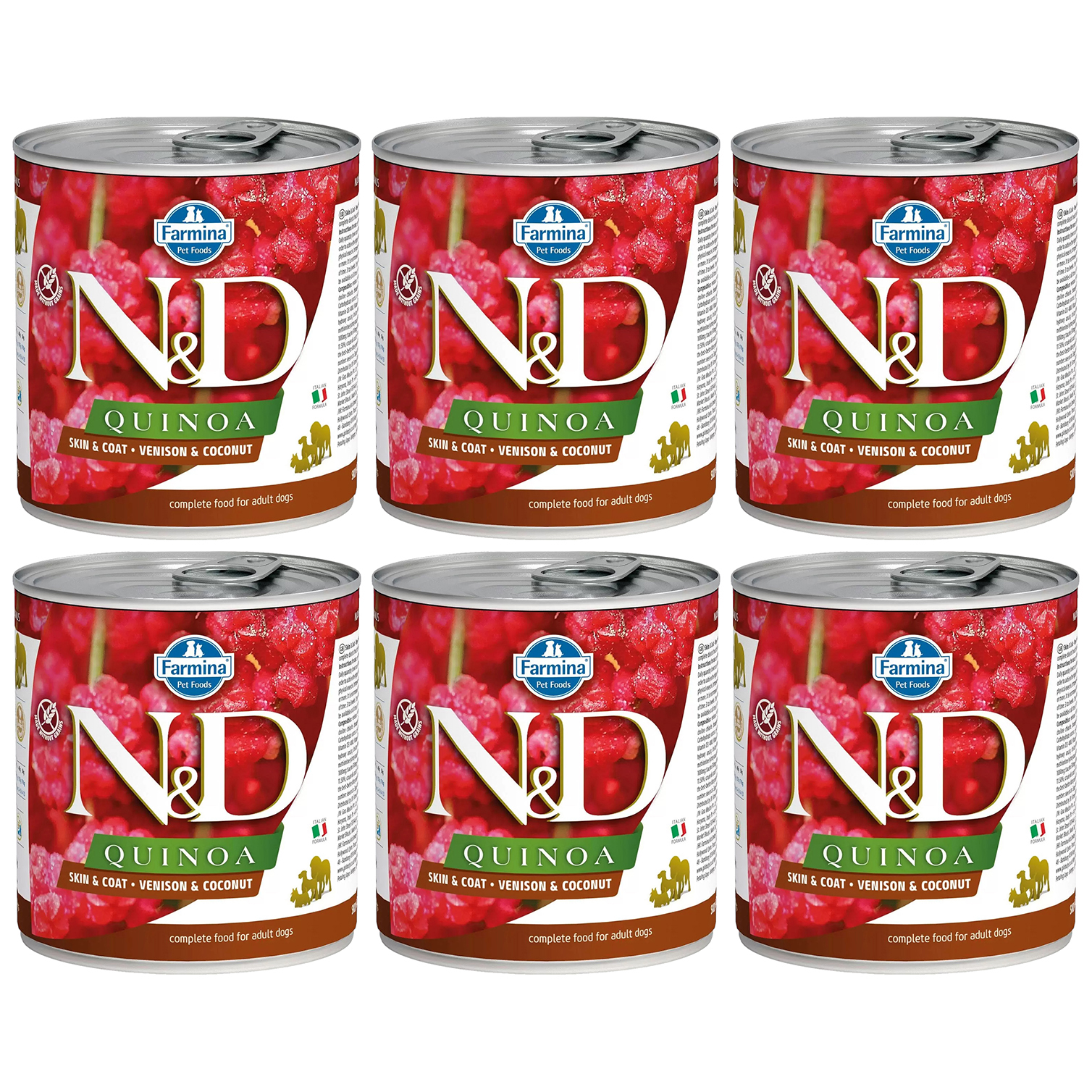 Консервы для собак Farmina N&D Quinoa Dog, с киноа, олениной и кокосом, 6шт по 285г, Farmina N&D Quinoa Dog влажный беззерновой корм для взрослых собак с киноа, олениной и кокосом - 285 г (6 шт в уп)
Консервы для собак Farmina N&D Quinoa Dog, с киноа, олениной и кокосом, 6шт по 285г, Farmina N&D Quinoa Dog влажный беззерновой корм для взрослых собак с киноа, олениной и кокосом - 285 г (6 шт в уп)